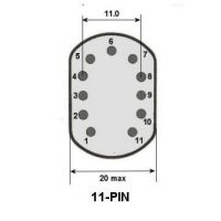 11-pin allglass
